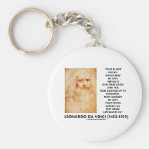 da Vinci Not Riches Lost Virtue Is Our True Good Keychains