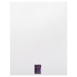 Da Vinci proportion man colorized blacklight Letterhead Design