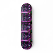 Da Vinci proportion man colorized blacklight Skate Decks