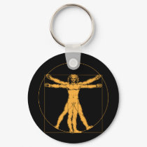 Da Vinci Vitruvian Man Keychain by strk3 Da Vinci Vitruvian Man Keychain