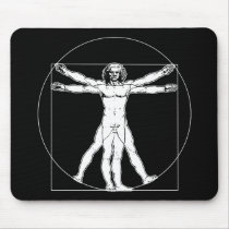 Da Vinci Vitruvian Man Mousepad by strk3 Da Vinci Vitruvian Man Mousepad