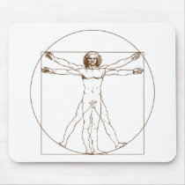 Da Vinci Vitruvian Man Mousepad