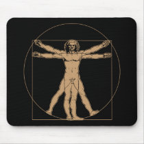 Da Vinci Vitruvian Man Mousepad