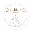 Da Vinci Vitruvian Man Sticker