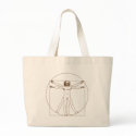 Da Vinci Vitruvian Man Tote Bag