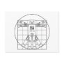 Da Vinci Vitruvian Robot Postcard Da Vinci Vitruvian Robot Postcard