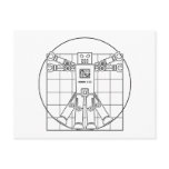 Da Vinci Vitruvian Robot Postcard