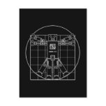 Da Vinci Vitruvian Robot Post Card