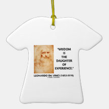 da Vinci Wisdom Is The Daughter Of Experience Christmas Tree Ornaments