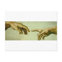 Da Vinci's Creation of Adam Post Cards