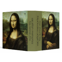 da Vinci's Mona Lisa binders by MasterpieceCafe da Vinci's Mona Lisa binders