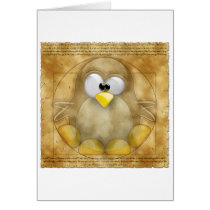 Da Vinci's Tux Greeting Card