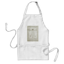 da Vinci's Vitruvian Man aprons