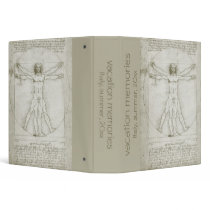 da Vinci's Vitruvian Man binders by MasterpieceCafe da Vinci's Vitruvian Man binders