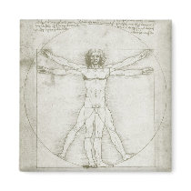 da Vinci's Vitruvian Man magnets