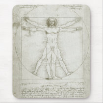 da Vinci's Vitruvian Man mousepads