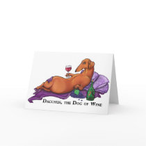 Dacchus Dog of Wine Greeting Cards