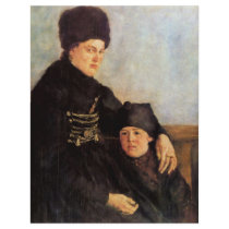 Dachauerin With Child By Leibl Wilhelm Flyer Design