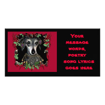 Dachshound Weiner Dog Photo Card