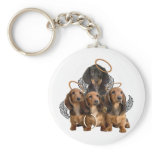 Dachshund angels key chains
