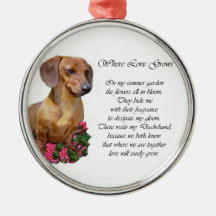Dachshund Art Gifts Christmas Tree Ornaments