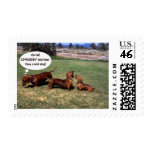 Dachshund attitudes postage