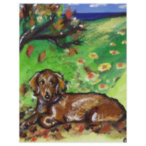 Dachshund Autumn leaves flyers
