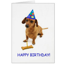 Dachshund Birthday Card by Focus for a Cause