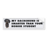 Dachshund (Black and Tan) Honor Bumper Stickers