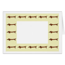 Dachshund Border cards by figstreetstudio Dachshund Border cards