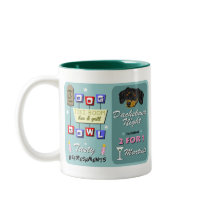Dachshund Bowling Tiki Night Coffee Mug