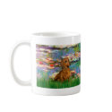 Dachshund (brown1) - Lilies 2 mugs