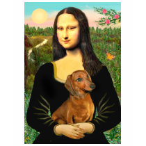Dachshund (brown1) - Mona Lisa t-shirts