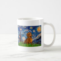 Dachshund (Brown1) - Starry Night Mug