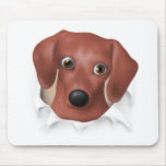 Dachshund (Brown) Busting Out Mouse Pad