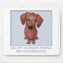 Dachshund (Brown) Favorite mousepads by cartoondogs Dachshund (Brown) Favorite mousepads