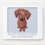 Dachshund (Brown) Favorite Mouse Mats