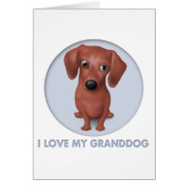 Dachshund (Brown) Granddog Card