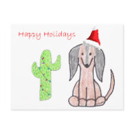 Dachshund Brown Postcard