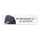 Dachshund Bumper sticker bumper stickers by TRBrown Dachshund Bumper sticker bumper stickers