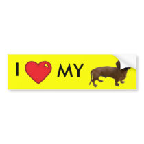 Dachshund Bumper Sticker bumper stickers