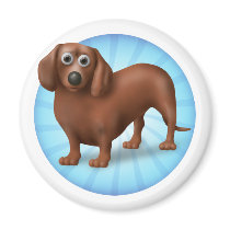 Dachshund Cartoon magnets by cartoondogs Dachshund Cartoon magnets