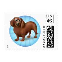 Dachshund Cartoon postage by cartoondogs Dachshund Cartoon postage