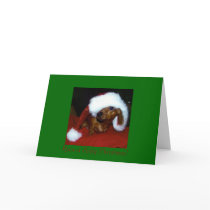 Dachshund Christmas Card by cheevers313 Dachshund Christmas Card