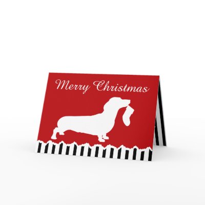Dachshund Christmas cards
