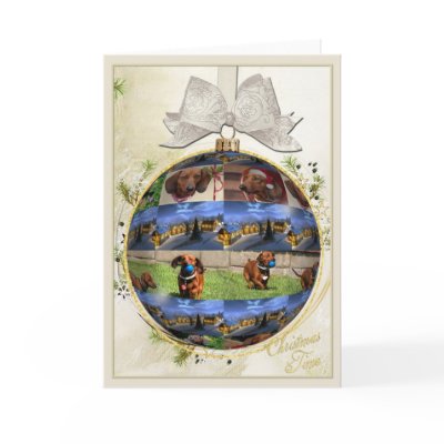 Dachshund Christmas Card