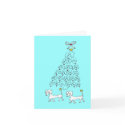 DACHSHUND CHRISTMAS CARD card