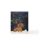 Dachshund Christmas card