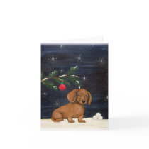 Dachshund Christmas card by TRBrown Dachshund Christmas card