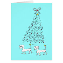 DACHSHUND CHRISTMAS CARD cards